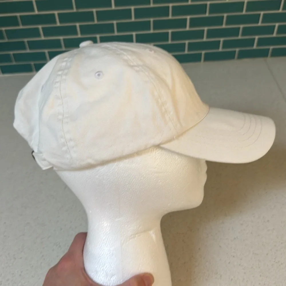 St. Pete Beach white pink embroidered souvenir adjustable baseball cap one size